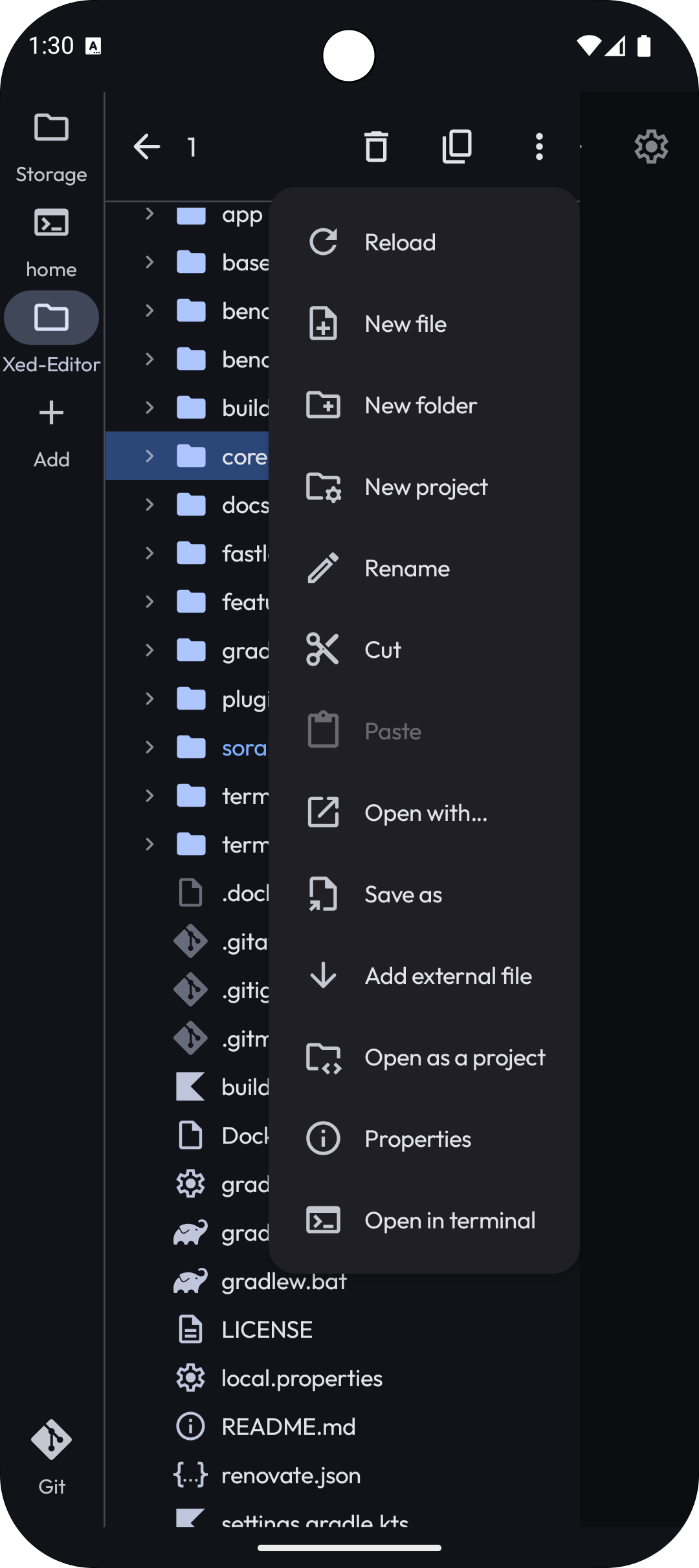 File Actions