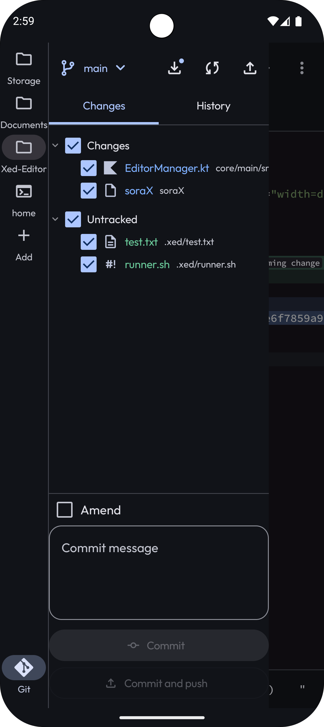 Git Changes