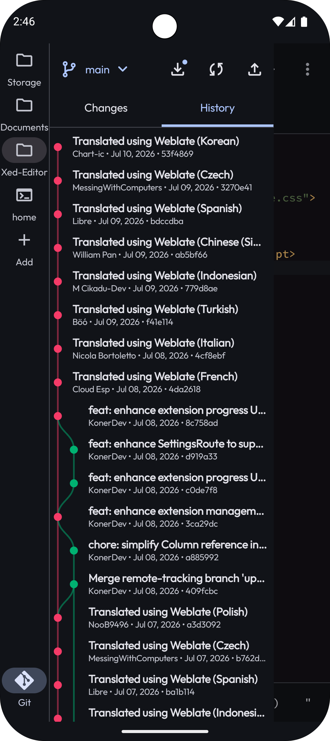 Git Graph Screenshot