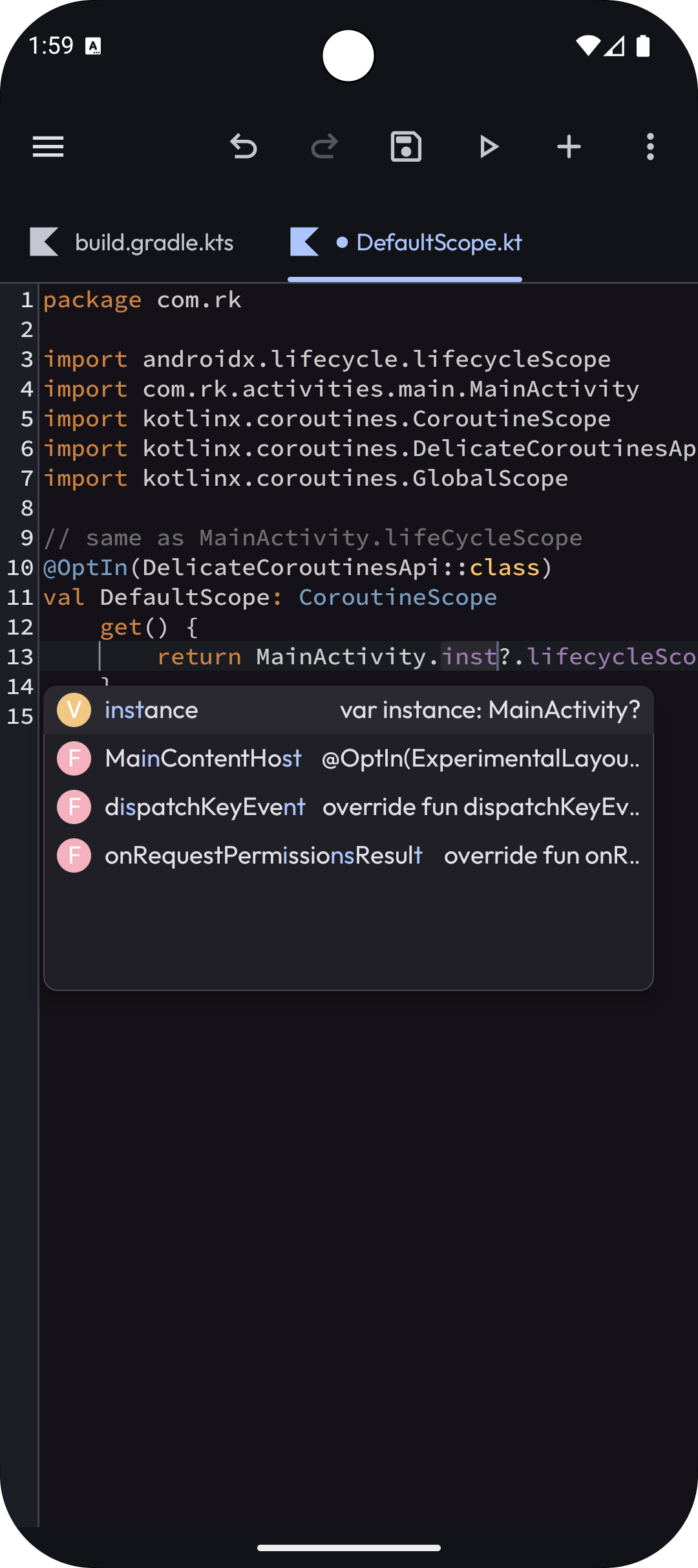 Auto-completion