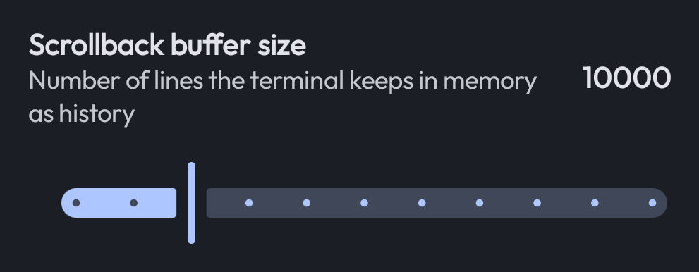 Rounded Value Slider