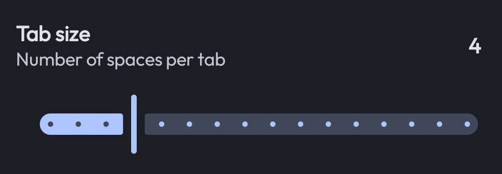 Stepped Value Slider
